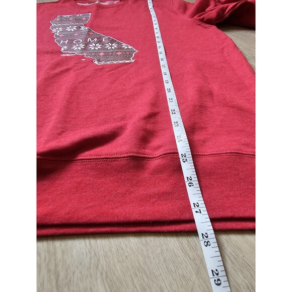 Home Free Women’s Christmas Red California Oversized Sweater Size Large - Picture 4 of 5